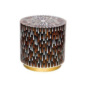 Bone Inlay Eco-Friendly Handmade Modern Design Antique Appearance <b>Table</b> <b>Stool</b> End <b>Table</b> for Home Decor Living Room Use FAIZA - Product Image 6