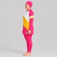 Ensemble de bikini modeste pour femme, couleur entièrement personnalisable, coupe haute, deux pièces, imprimé, logo avant, fermetures éclair, séchage rapide, burkini de bain