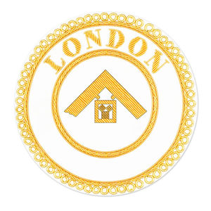 Insignes maçonniques (écussons) personnalisés brodés au fil doré – Insignes maçonniques brodés à la main de haute qualité à vendre - Product Image 2