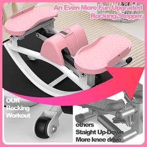 Stepper Laterale con Bande di Resistenza, Tappetino Antiscivolo, Monitor LCD, Materiale ABS per Uso Domestico - Product Image 3