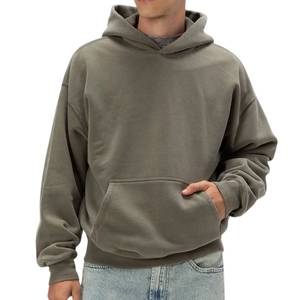 Sudadera con Capucha de Algodón Orgánico para Hombre, Ecológica, Transpirable, Ropa Urbana, Resistente, para Invierno, Fabricante de Marca Privada - Product Image 4