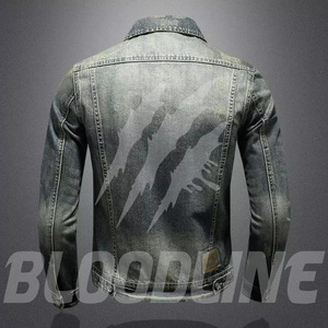 BLOODLINE Women's Denim <b>Trucker</b> <b>Jacket</b> Full Sleeve Button Collar Single Button Closure Washed Solid Black Winter Breathable - Product Image 4