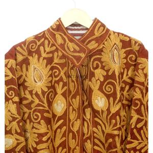 Chaqueta de Manga Larga Acolchada con Bordado de Algodón Cotrise Hecha a Mano para Mujer, Otoño-Invierno, Transpirable con Diseño Abierto, Muy de Moda - Product Image 2