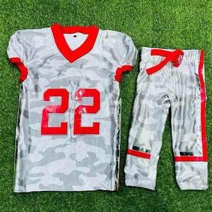 Wholesale American Football Jersey and <b>Pants</b> Custom Design & Washable Fabric Embroidery Print Team Wear Uniforms - Product Image 5