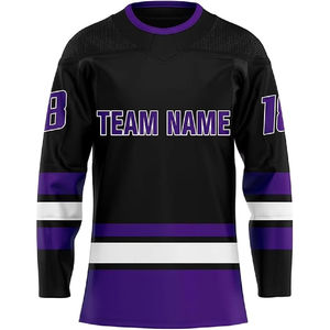 Camisetas Sublimadas Personalizadas para Ligas Deportivas, 100% Poliéster, Camisetas de Equipo, Jersey de Hockey sobre Hielo Personalizado para Hombre, Uniforme de Hockey sobre Hielo Sublimado - Product Image 4