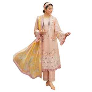 Colección Original de Verano 2025 OEM, Salwar Kameez Indio-Pakistaní para Mujer, Personalizado, Color Sólido, de Marca, para Fiesta, con Diseño a Mano - Product Image 1