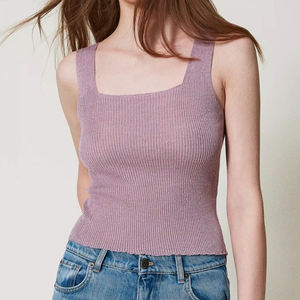 Camisetas sin mangas personalizadas para mujer, blusas cortas tipo camisola, camiseta básica sexy de verano para mujer - Product Image 4