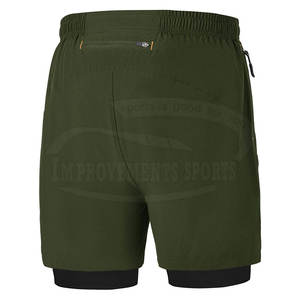 Short de fitness en coton mi-élastique Offre Spéciale pour hommes élégant motif en relief de couleur unie Design décontracté durable facile à porter meilleur - Product Image 2