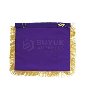 Delantales de Masonería de Alta Calidad, de Cuero, Bordados, Hechos a Mano, Ajustables, Diseño Ceremonial de Lujo, con Pin de Seguridad, Lavables - Product Image 2