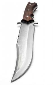 Cuchillo Utilitario de Hoja Fija de Acero al Carbono Hecho a Mano de Primera Calidad con Mango de Madera de Palisandro Personalizado y Protector de Acero - Product Image 6