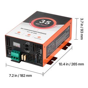 Convertitore di Potenza Smart da 35 Amp per Camper con Caricabatterie 110V AC 12V DC, 4 Fasi, Range Operativo 13V 16.5V per Sistemi Elettrici RV - Product Image 5