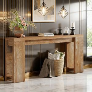 Consolle in Legno Stile Rustico per Ingresso o Tavolino da Divano - Product Image 1