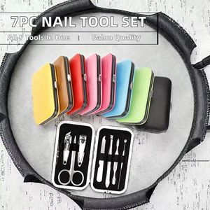 Kit de soin des ongles abordable, directement de l'usine, 7 en 1, outils de pédicure et de manucure, ensemble de coupe-ongles en acier - Product Image 3