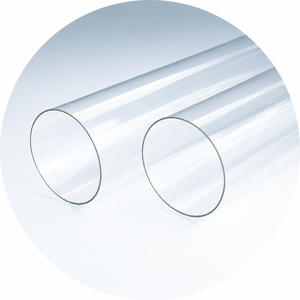 ECRYCA ™   Tubo de Extrusión Transparente 22x20mm L1000mm Fabricado con DURABIO ®   Túnel de observación alternativo de acrílico y policarbonato - Product Image 1