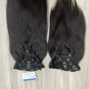 SUPER OFERTA Extensiones de Cabello Natural con Clip, Varios Colores, Cabello Humano Vietnamita, Sin Caída, Sin Enredos - Product Image 5