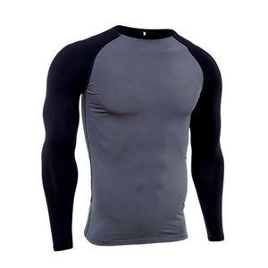 Camiseta Deportiva de Compresión de Secado Rápido Personalizada para Hombre, Camiseta Deportiva Transpirable que Absorbe la Humedad para Gimnasio, Fitness y Running - Product Image 1