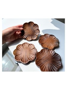 Handmade Wooden Flower Shaped Coasters Traditional Chinese Design <b>Table</b> Mats Pads From IMELESS CRAFT - Product Image 5
