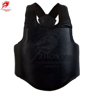 Gilet de protection thoracique en cuir de haute qualité avec construction légère, respirant et durable, ajustement sûr et réglable - Product Image 3