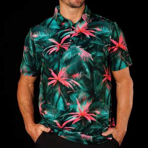 2025 Chemises de golf durables avec logo sur mesure, Chemises de golf surdimensionnées absorbant l'humidité en polyester spandex - Product Image 4