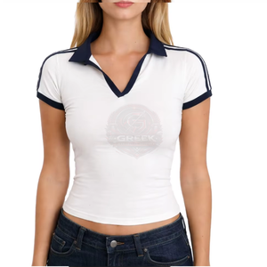 Camiseta Clásica para Mujer, 100% Algodón, Suave y Transpirable, Manga Corta, Corte Regular, Diseño Casual Elegante, para Casa, Oficina, Universidad - Product Image 5