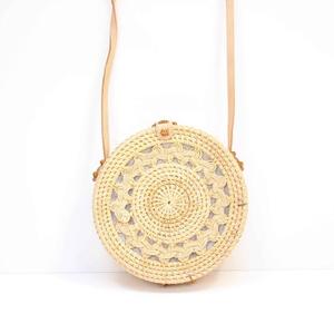 HOT SELLING Vintage Durable <b>Lightweight</b> Foldable Large Capacity Rattan Handbag Woven Summer <b>Beach</b> <b>Bag</b> Women Travel Shopping - Product Image 6