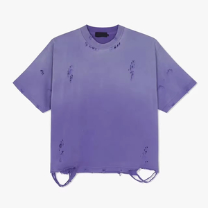 เสื้อยืดโอเวอร์ไซส์ผู้ชายลายกราฟิกสีดำสไตล์วินเทจ ล้างสีแบบแอซิดวอช สตรีทแวร์ลำลองสำหรับผู้ชาย - Product Image 2