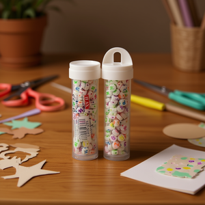 Abalorios Ilan en Bote 6x6mm 15g Letras Coloridas para Manualidades - Product Image 2