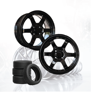 ล้อแม็กซ์รถยนต์อลูมิเนียมอัลลอย 3R สีดำเงา JDM VOLK TE37 S-PLUS ขนาด 15 นิ้ว 4 รู 100 04115-V25 - Product Image 6