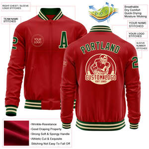 แจ็คเก็ตเบสบอลแบบกำหนดเองรุ่นใหม่ล่าสุด แจ็คเก็ต Letterman Bomber ปักชื่อทีมและหมายเลขได้ตามต้องการ ผู้ผลิต OEM ขายส่ง - Product Image 3