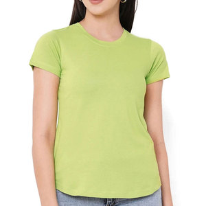 Camisetas de Mujer de Nuevo Diseño, Camiseta de Talla Grande con Logotipo Personalizado, Ropa Casual Única, Fabricantes de Camisetas de Mujer en Pakistán - Product Image 1