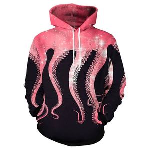 Sudadera con Capucha Premium de Pulpo en 3D, Estilo Japonés, Cosplay, con Bolsillo Canguro, Ropa Urbana de Otoño - Product Image 3