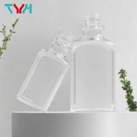Botellas Cuadradas Rectangulares de PETG de 125 ml para Cosméticos de Champú de Lujo, con Tapa Pulverizadora de Bomba de PP (A125-PT), Impresión Serigráfica