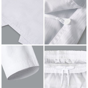 Vêtements d'arts martiaux en polyester et coton de haute qualité, personnalisables en gros, confortables, avec logo, uniforme de taekwondo pour hommes - Product Image 4