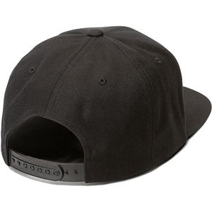 Casquette Snapback Noire à 6 Panneaux Unisexe Réglable en Coton Style Décontracté Couleur Unie Visière Plate pour Adultes Utilisation Toutes Saisons - Product Image 6