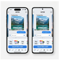 Aplicación Móvil RoyalCraft para Reserva de Alquileres Android y MAC con Historias Sociales y Editor de Historias con Vídeo/Fotografía para Empresas