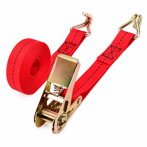 Logistics <b>Cargo</b> Securement Heavy Duty Ratchet Tie Down Strap Polyester 25mm 800kg Hook OEM Factory Direct Supply Service - Product Image 5