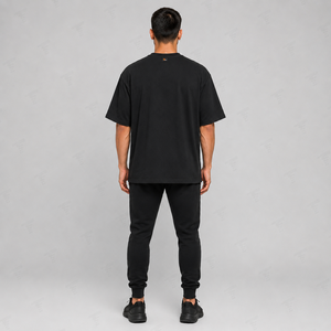 เสื้อยืดโอเวอร์ไซส์สไตล์สตรีทแวร์สำหรับผู้ชาย ผ้าฝ้าย 100% แขนสั้น คอกลม ทรงบ็อกซี่ ระบายอากาศได้ดี เป็นมิตรกับสิ่งแวดล้อม น้ำหนัก 220 กรัม - Product Image 4
