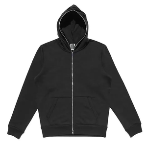Custom Full Zip Winter Unisex <b>Hoodie</b> Regular Fit Heavyweight Fleece/French Terry Quick Dry Breathable Blank <b>Plain</b> <b>Hoodie</b> - Product Image 3