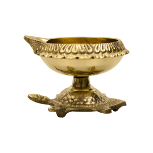 Lámpara de aceite Vasthu Deepam Diya de latón, hecha a mano, tradicional, para Pooja, decoración de hogar, templo, festivales, regalos. - Product Image 5