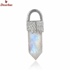 Pendentif crayon en argent sterling 925 et lapis-lazuli, design moderne et élégant, sur mesure, vente en gros d'usine, pour collier. - Product Image 4