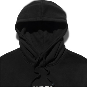 Custom OEM Mens Letter Print Hoodie Black <b>Slogan</b> Text Graphic Pullover Streetwear Top Mens Mens Letter Print Hoodie - Product Image 3
