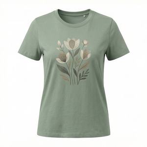 เสื้อเชิ้ตทำงานผู้หญิงมาใหม่ แฟชั่นฤดูใบไม้ผลิและฤดูใบไม้ร่วง ลายพิมพ์ทันสมัย สไตล์ลำลอง ชุดเดรสผู้หญิง ผ้าซาตินปักเลื่อม น้ำหนัก 240 กรัม ผ้าฝ้าย 100% - Product Image 1