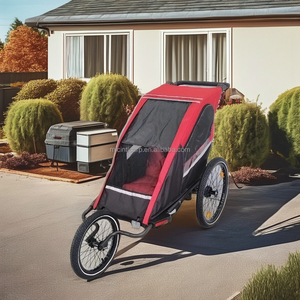 Poussette 3-en-1 pour bébé, chariot de jogging et remorque de vélo, design léger, tissu imperméable 600D, capacité 28 kg - Product Image 1