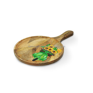 Tabla de cortar cortada a mano ecológica desechable, madera de moda impresa para el hogar, hotel, restaurante o uso en fiestas - Product Image 1