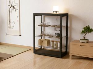 Vitrine d'angle moderne en verre trempé pour la maison, le bar, la chambre, le salon, l'atelier, la villa, le restaurant, l'hôpital - Product Image 2