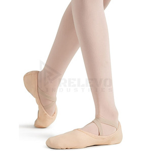 Chaussures de danse classique en toile respirante personnalisées RELEVO INDUSTRIES, double semelle antidérapante, sangles élastiques croisées, ballerines légères - Product Image 5