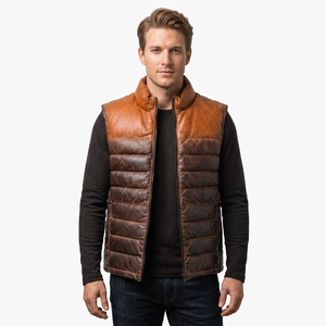 Gilet matelassé décontracté de haute qualité, conçu sur mesure, rembourré 100 % polyester, séchage rapide, fermeture éclair, pour l'hiver - Product Image 3
