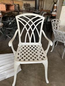 Waterproof balcony garden patio furniture set 2 seater outdoor chair <b>table</b> 3 piece cast <b>aluminum</b> bistro set modern design - Product Image 4