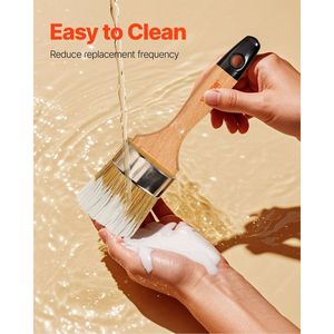Pennello in 4 pezzi per mobili e pennelli per cera e gesso per una migliore esperienza di pittura - Product Image 5