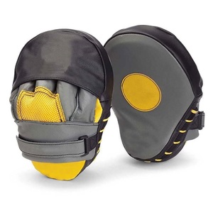 Mitaines de boxe Focus Équipement d'entraînement Muay Thai Focus Pads Incurvées Punch Mitts en cuir de vache Focus Pads - Product Image 1
